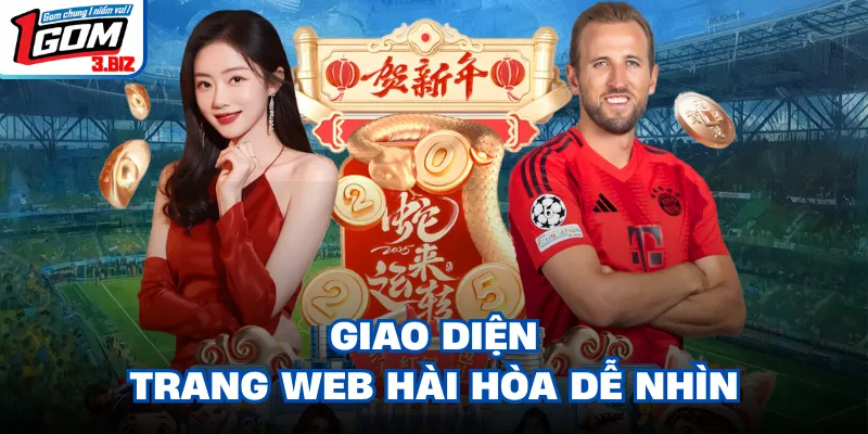 Giao diện trang web hài hòa dễ nhìn