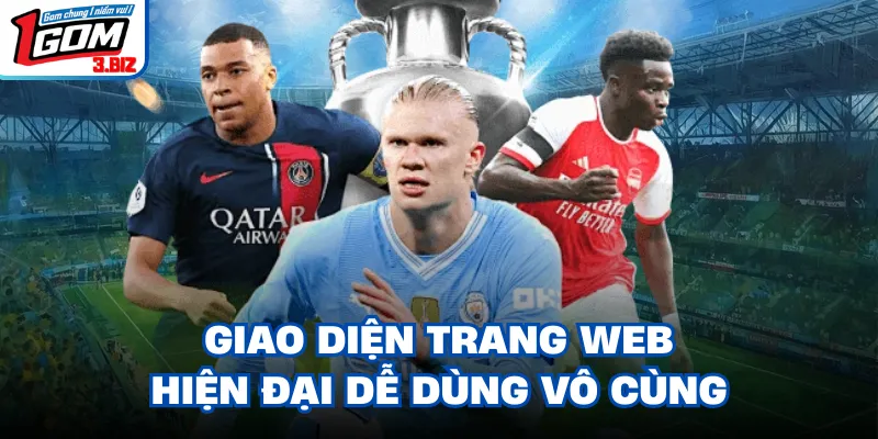 Giao diện trang web hiện đại dễ dùng vô cùng
